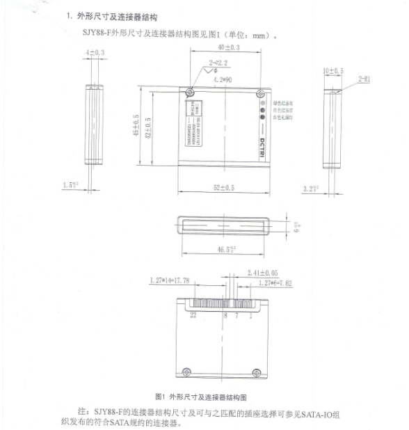 身份證讀卡器小安全模塊規格